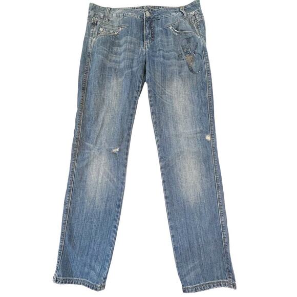 VERSACE JEANS COUTURE crystal embellished jeans 30 - Picture 2 of 16